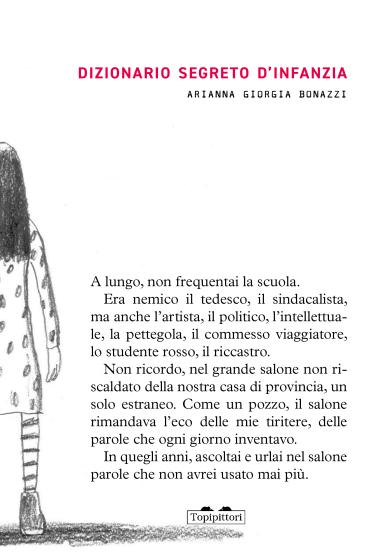 Arianna Giorgia Bonazzi, Dizionario segreto d'infanzia